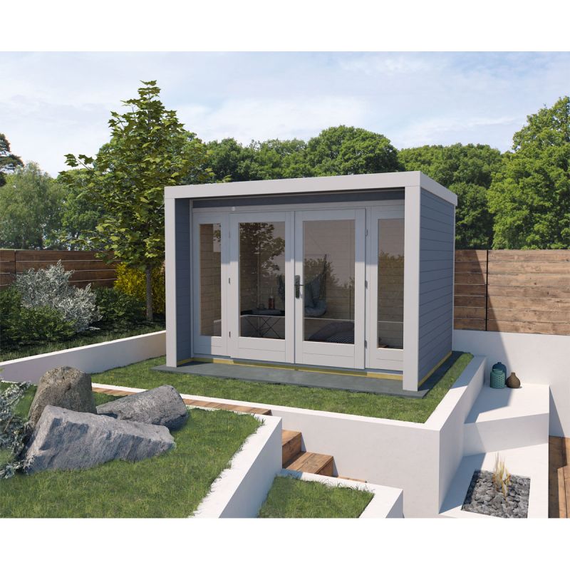 Weka Designhaus 263 Größe 3 300 x 295 cm grau