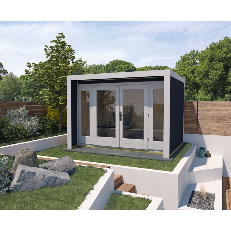 Weka Designhaus 263 Größe 3 300 x 295 cm Schwarz