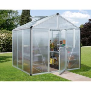 Vitavia Gewächshaus Zeus 6200 6,2m² 10 mm HKP silber Vitavia Gewächshaus Zeus 6200 6,2m² 10 mm HKP silber