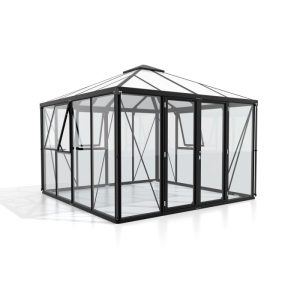 Vitavia Gewächshaus Jack Roof 10m² schwarz Vitavia Gewächshaus Jack Roof 10m² schwarz