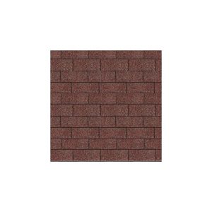 Karibu  Schindeln Rechteck dunkelrot 3 m²