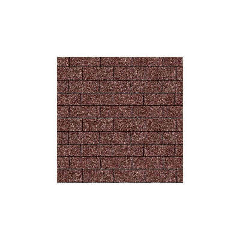 Karibu Schindeln Rechteck dunkelrot 3 m²