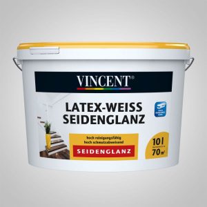 Vincent Latex-Weiß Seidenglänzend 10 L Vincent Latex-Weiß Seidenglänzend 10 L