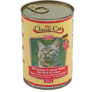 Classic Cat Katzenfutter Rind und Leber in Soße 415 g Classic Cat Katzenfutter Rind und Leber in Soße 415 g