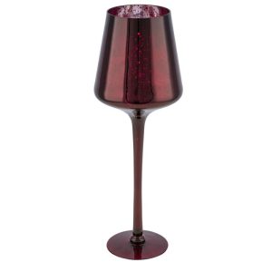 Glaskelch Durchmesser 14 x 40 cm bordeaux Glaskelch Durchmesser 14 x 40 cm bordeaux