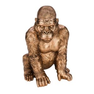 Kunstgewerbe Gehlmann Dekofigur Gorilla bronze 28 x 26 x 39 cm Kunstgewerbe Gehlmann Dekofigur Gorilla bronze 28 x 26 x 39 cm