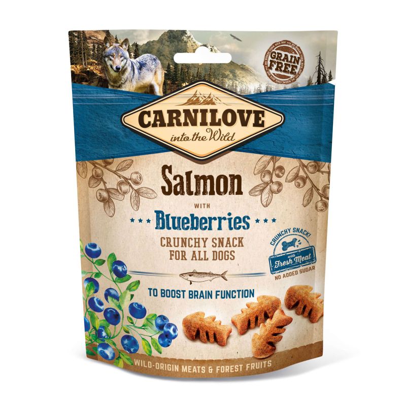 CARNILOVE Dog Crunchy Snack Salmon with Blueberries 200g