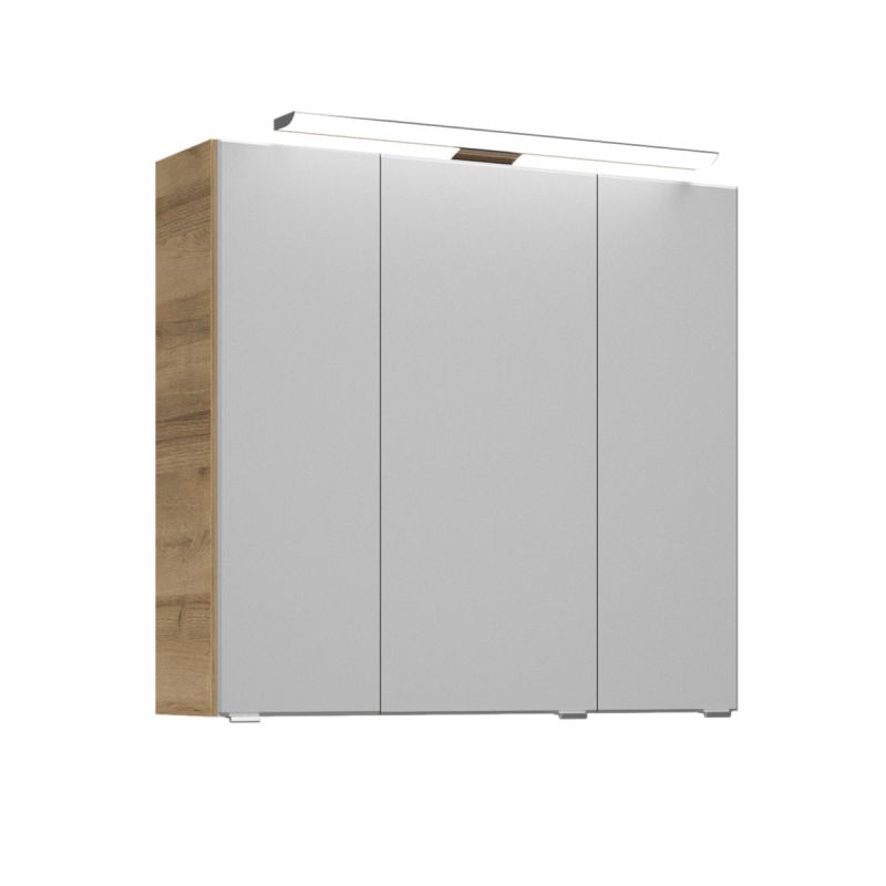 Pelipal Spiegelschrank Trentino inkl LED Aufsatzleuchte 75 x 72 x 20 cm