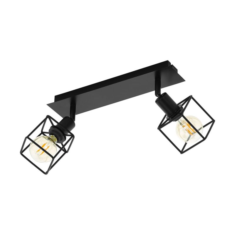 Eglo Spotserie Eldrick 2 Spots schwarz