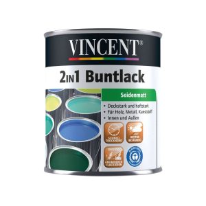 Vincent 2in1 Buntlack anthrazit seidenmatt 750 ml Vincent 2in1 Buntlack anthrazit seidenmatt 750 ml