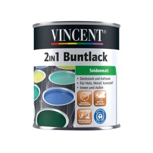 Vincent 2in1 Buntlack anthrazit seidenmatt 375 ml Vincent 2in1 Buntlack anthrazit seidenmatt 375 ml