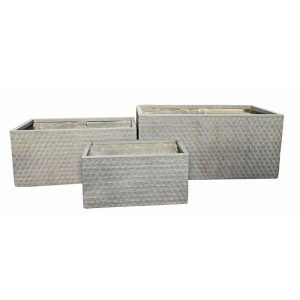 Haveson Blumenkasten Granite Stars 30 x 30 x 59 cm weiß Haveson Blumenkasten Granite Stars 30 x 30 x 59 cm weiß