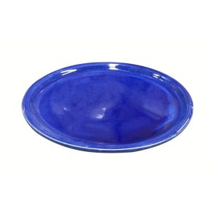 Haveson Untersetzer Bern blau glasiert Durchmesser 28 x 3 cm