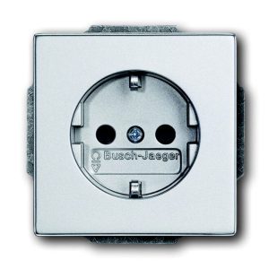 Busch-Jaeger SCHUKO-Steckdose future linear silberfarben Busch-Jaeger SCHUKO-Steckdose future linear silberfarben