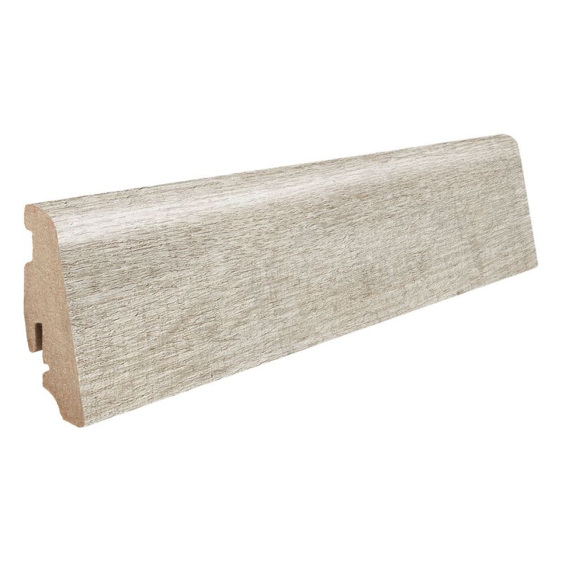 Living by Haro Sockelleiste Eiche Ferrara weiss wasserresistent foliert 19 x 58 x 2200 mm