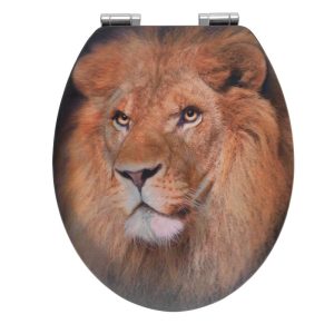 Wenko WC-Sitz Lion 3D-Effekt mit Absenkautomatik Wenko WC-Sitz Lion 3D-Effekt mit Absenkautomatik