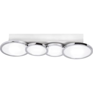 Lightme Badleuchte Aqua IP 44 4er Deckenleuchte Chrom Lightme Badleuchte Aqua IP 44 4er Deckenleuchte Chrom