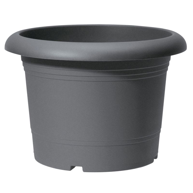 Scheurich Pflanzgefäß Durchmesser 30 cm Metallic grey