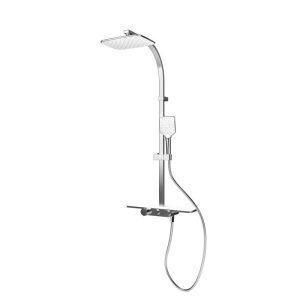 Schulte Express Plus DuschMaster Rain II Square mit Ablage Thermostat Kopfbrause chrom Schulte Express Plus DuschMaster Rain II Square mit Ablage Thermostat Kopfbrause chrom