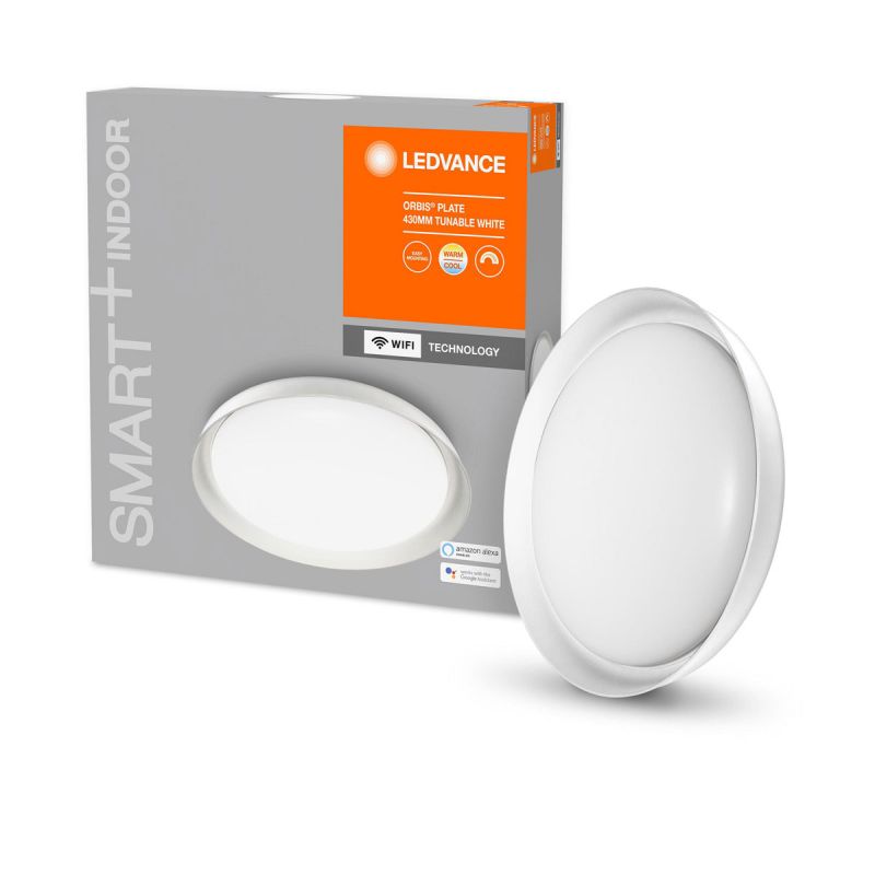 Ledvance SMART+ Deckenleuchte Orbis Plate Durchmesser 43 cm weiß