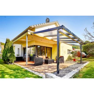 gutta Terrassenüberdachung 4 x 3 m anthrazit gutta Terrassenüberdachung 4 x 3 m anthrazit