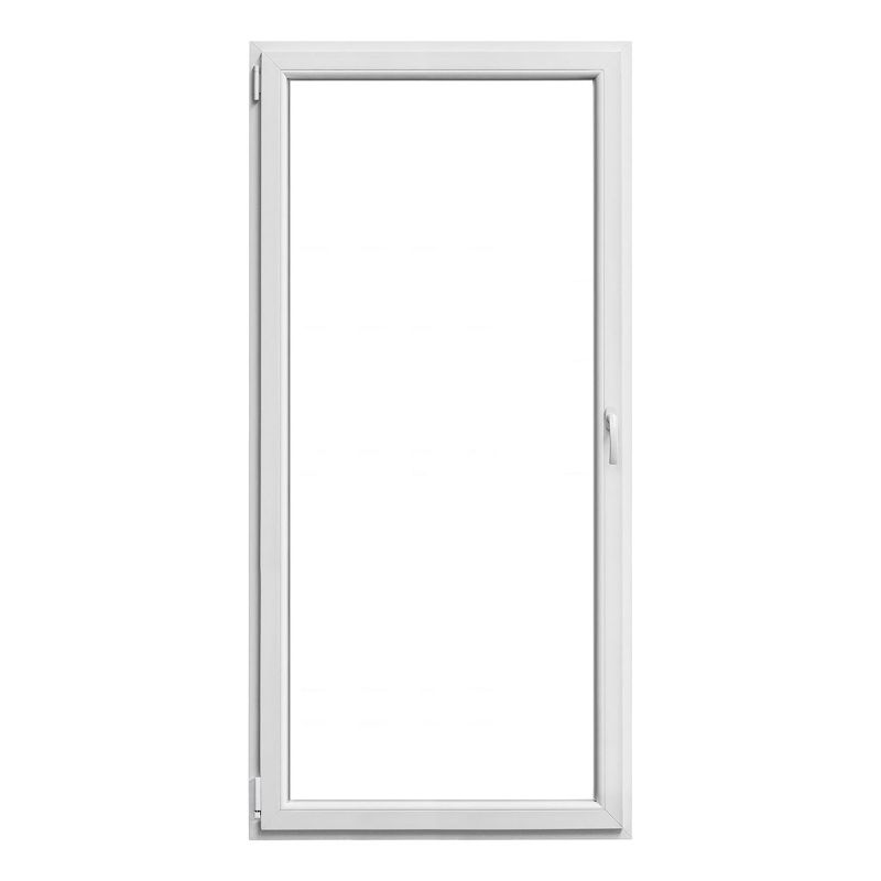 PVC-Balkontür weiß links 100 x 210 cm
