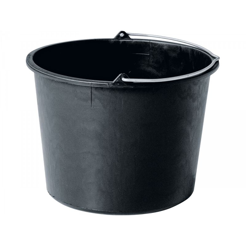 Kunststoff-Eimer schwarz 12 L
