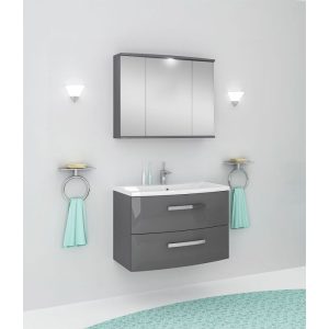 Waschbeckenunterschrank Olivia anthrazit Waschbeckenunterschrank Olivia anthrazit