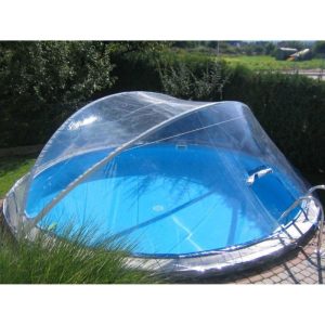 Überdachung Cabrio Dome für Durchmesser 500 cm breiter Handlauf Überdachung Cabrio Dome für Durchmesser 500 cm breiter Handlauf
