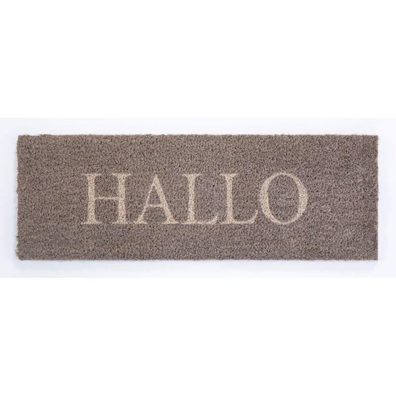 Kokosmatte Hallo 26 x 75 cm schlamm