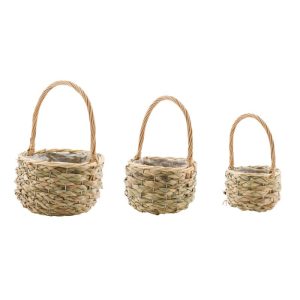 Kunstgewerbe Gehlmann Seegraskorb-Set beige 3-teilig Kunstgewerbe Gehlmann Seegraskorb-Set beige 3-teilig