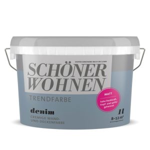 Schöner Wohnen Farbe Trendfarbe Denim matt 1 L Schöner Wohnen Farbe Trendfarbe Denim matt 1 L
