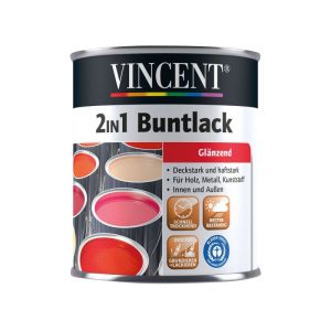Vincent 2in1 Buntlack anthrazit glänzend 750 ml Vincent 2in1 Buntlack anthrazit glänzend 750 ml