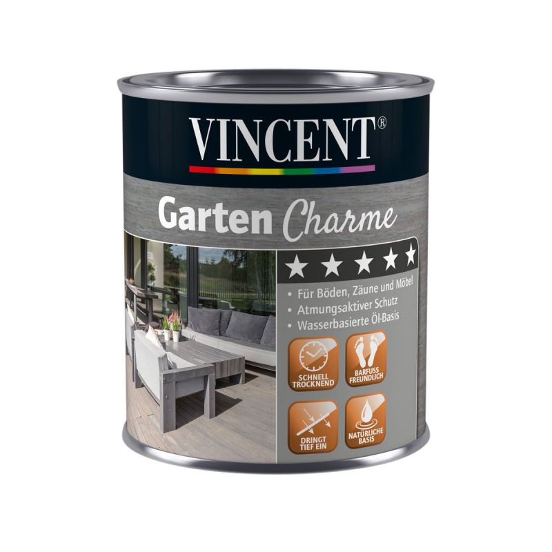 Vincent Garten Charme grau 0,75 L