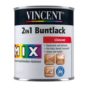 Vincent Lack 2in1 Buntlack Mix It glänzend 2,5 l Vincent Lack 2in1 Buntlack Mix It glänzend 2,5 l