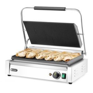 HENDI Kontakt-Grill Panini XL gerillt, 548x415x210mm HENDI Kontakt-Grill Panini XL gerillt, 548x415x210mm