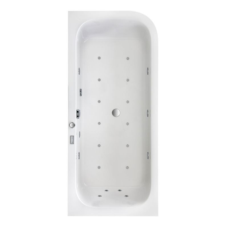 Ottofond Whirlpool-Komplettset Spirit 180 x 80 cm Ausführung rechts