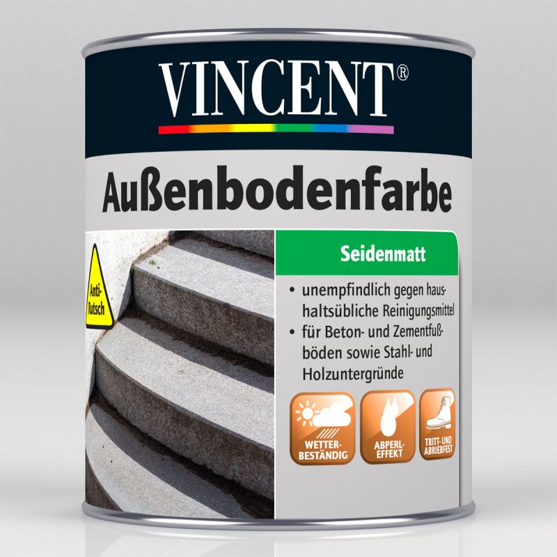 Vincent Außenbodenfarbe kieselgrau 2,5 L