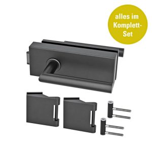 Glastürbeschlagset SKS 61 BLACK 3-teilig Glastürbeschlagset SKS 61 BLACK 3-teilig