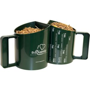 St. Hippolyt Futterbecher grün mit Messskala 1 L St. Hippolyt Futterbecher grün mit Messskala 1 L
