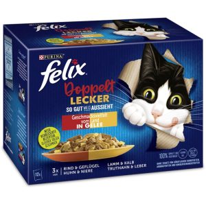 Felix So gut wie es aussieht Doppelt lecker vom Land 12 x 85g Portionsbeutel Felix So gut wie es aussieht Doppelt lecker vom Land 12 x 85g Portionsbeutel
