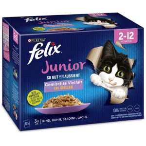 Felix So gut wie es aussieht Junior 12 x 85g Portionsbeutel Felix So gut wie es aussieht Junior 12 x 85g Portionsbeutel