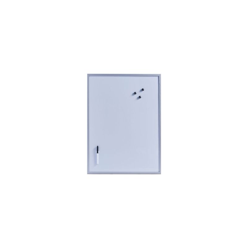 Magnet- und Schreibtafel 60 x 80 cm alugrau