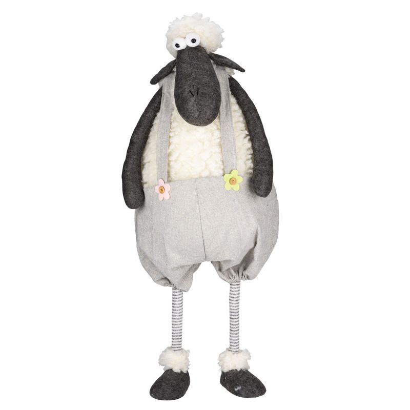 Schaf-Aufsteller 23 x 51 x 21 cm schwarz-weiß