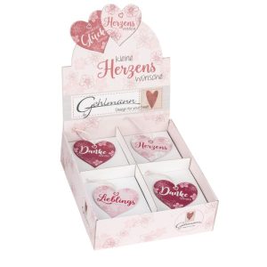 Holzherzen 9 x 9 cm rosa-pink 48 Stück Holzherzen 9 x 9 cm rosa-pink 48 Stück