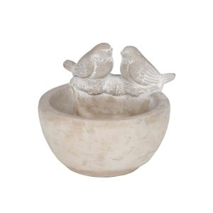 Vogelbad 17 x 18 x 15 cm grau Vogelbad 17 x 18 x 15 cm grau