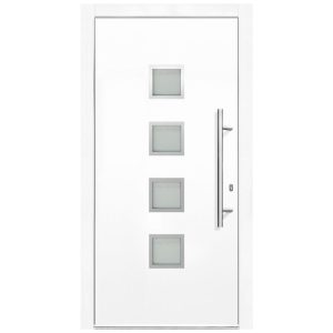 Kunststoff-Haustür Prestige KP08 DIN R weiß 100 x 210 cm Kunststoff-Haustür Prestige KP08 DIN R weiß 100 x 210 cm