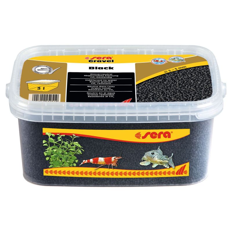 sera  Gravel Black Durchmesser 2 - 3 mm 3 l