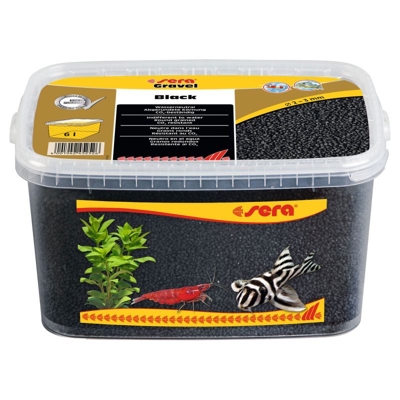 sera  Gravel Black Durchmesser 2 - 3 mm 6 l