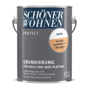 Schöner Wohnen Farbe Grundierung Protect weiß für Holz- und MDF-Platten 2,5 L Schöner Wohnen Farbe Grundierung Protect weiß für Holz- und MDF-Platten 2,5 L